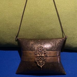 Vintage Brass Pillow Purse